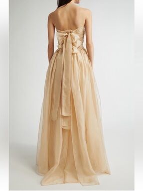 EENK Strapless Silk Organza Gown